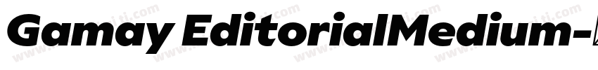 Gamay EditorialMedium字体转换